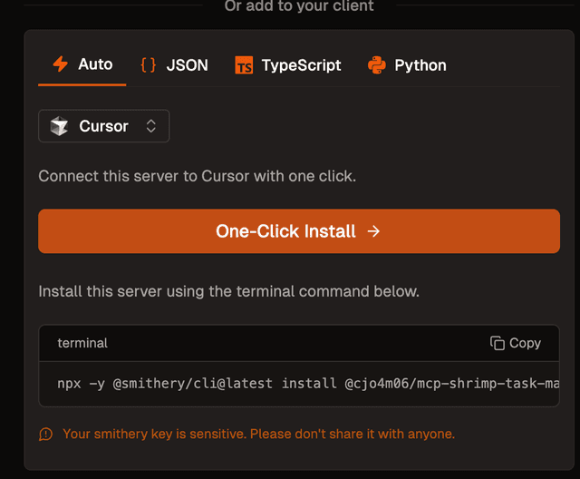 Shrimp Task Manager MCP
